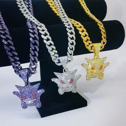 Collar con colgante de Pokémon Gengar 2D