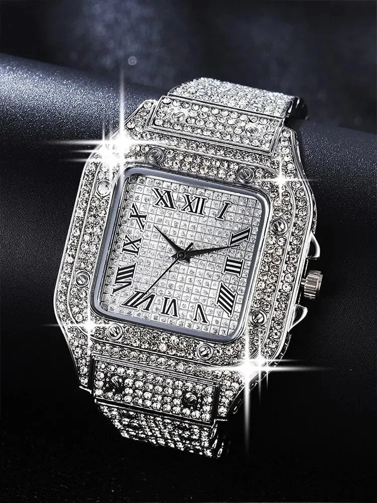 Reloj Diamond Black Steel Band