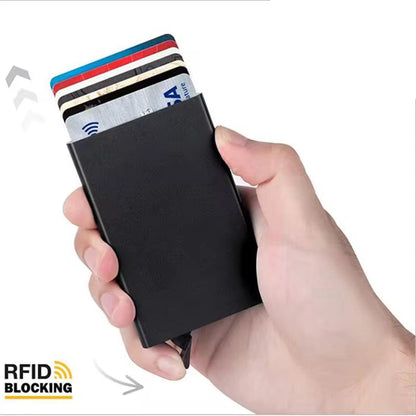 Monedero inteligente RFID, tarjetero, billetera fina