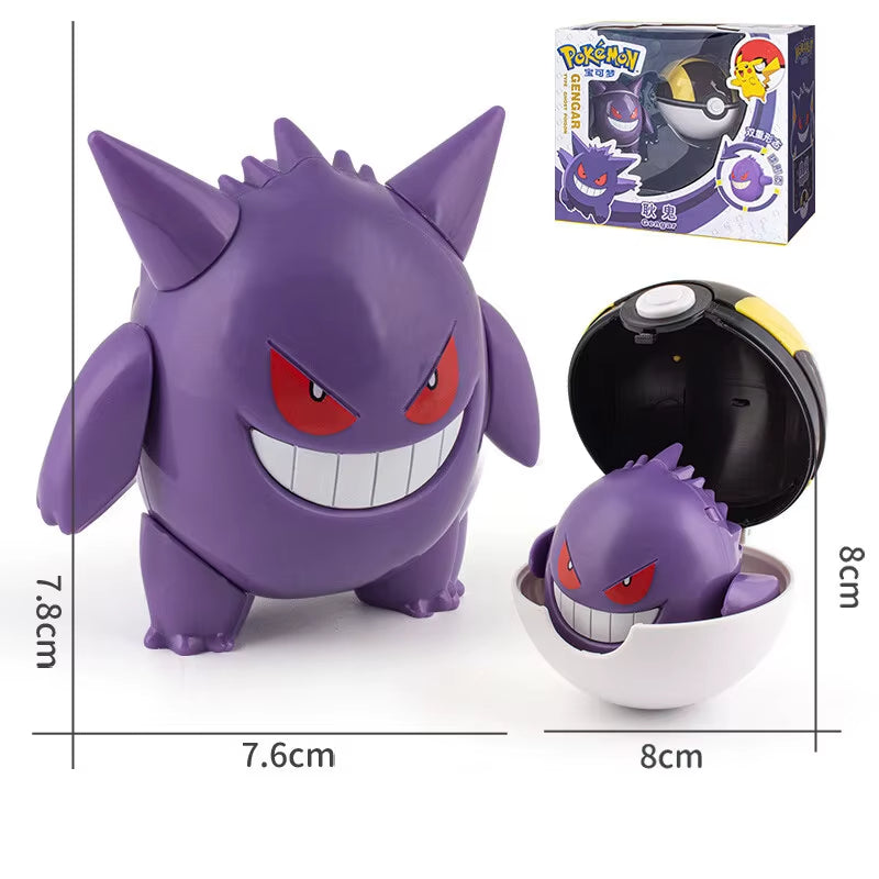 Bola de deformación de Pokémon, figura de acción transformada