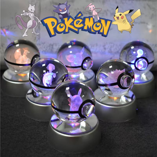 Figura de Pokémon en Bola de Cristal 3D