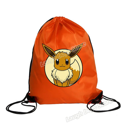 Bolsa de almacenamiento de poliéster con cordón de Pokémon