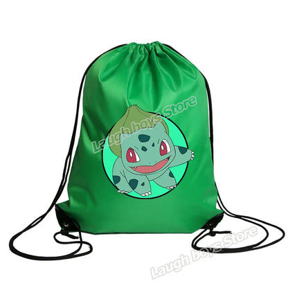 Bolsa de almacenamiento de poliéster con cordón de Pokémon