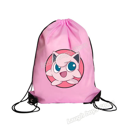 Bolsa de almacenamiento de poliéster con cordón de Pokémon