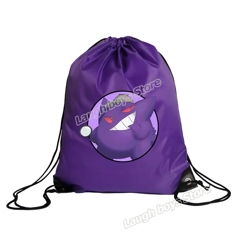 Bolsa de almacenamiento de poliéster con cordón de Pokémon