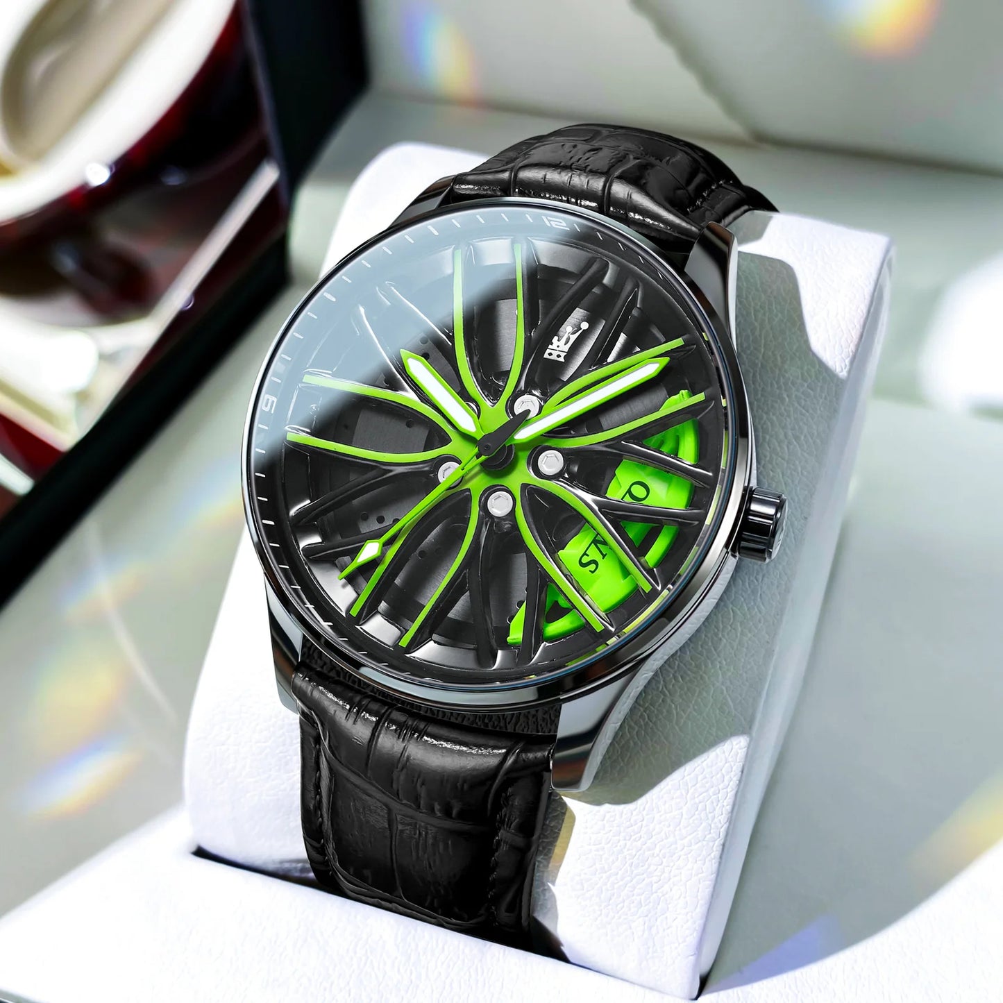 Reloj Diseño Rueda de Coche de Lujo