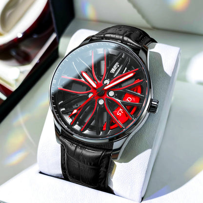 Reloj Diseño Rueda de Coche de Lujo