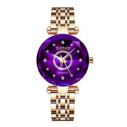 Reloj de pulsera elegante de acero inoxidable