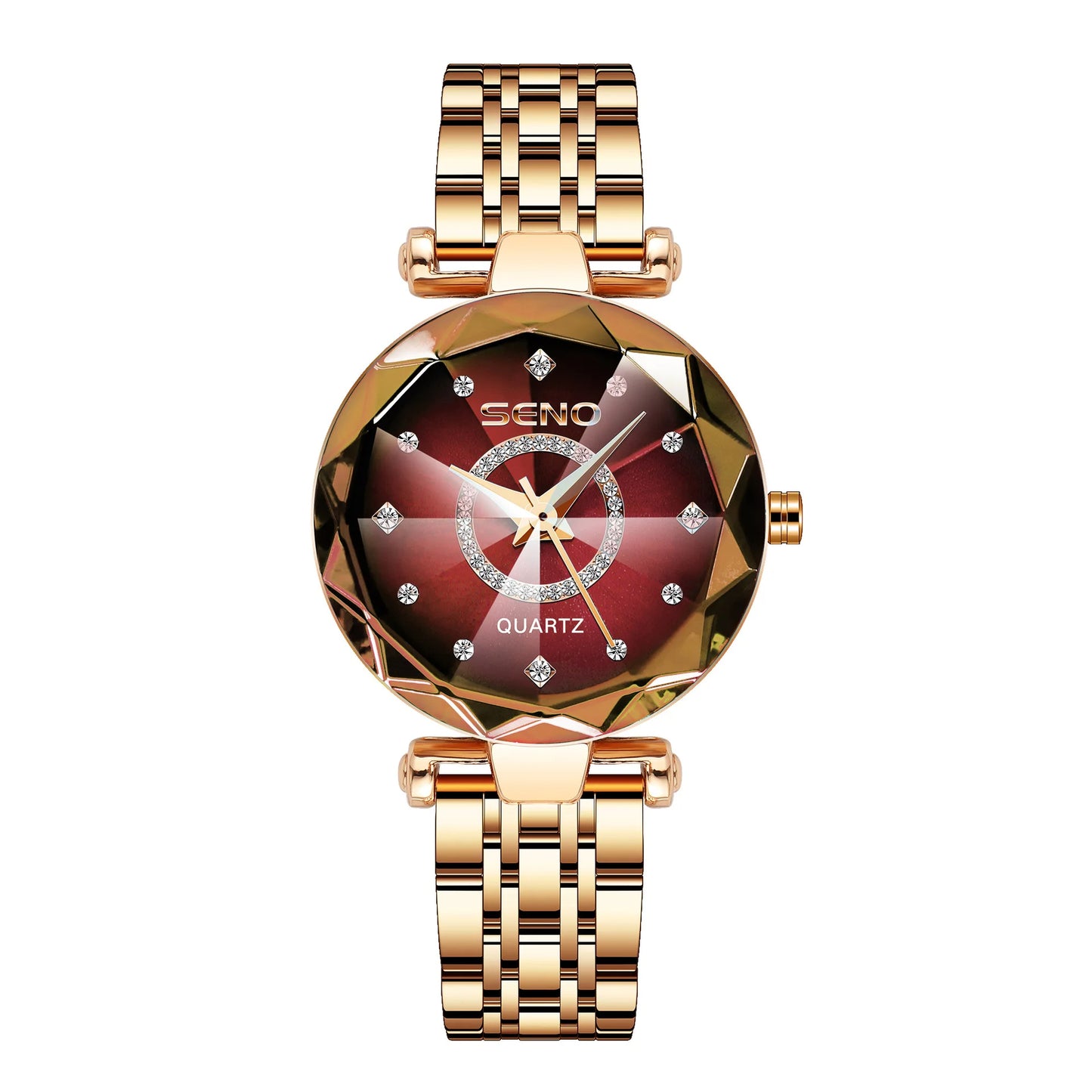 Reloj de pulsera elegante de acero inoxidable