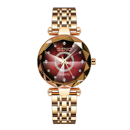 Reloj de pulsera elegante de acero inoxidable