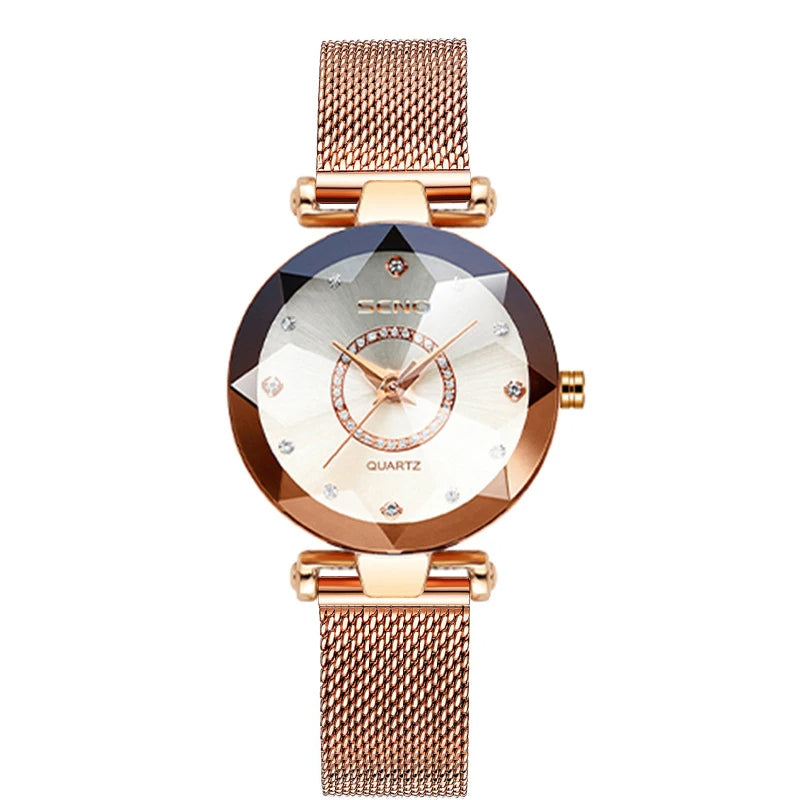 Reloj de pulsera elegante de acero inoxidable