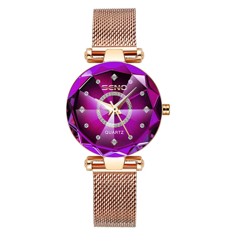 Reloj de pulsera elegante de acero inoxidable