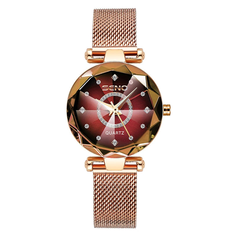 Reloj de pulsera elegante de acero inoxidable